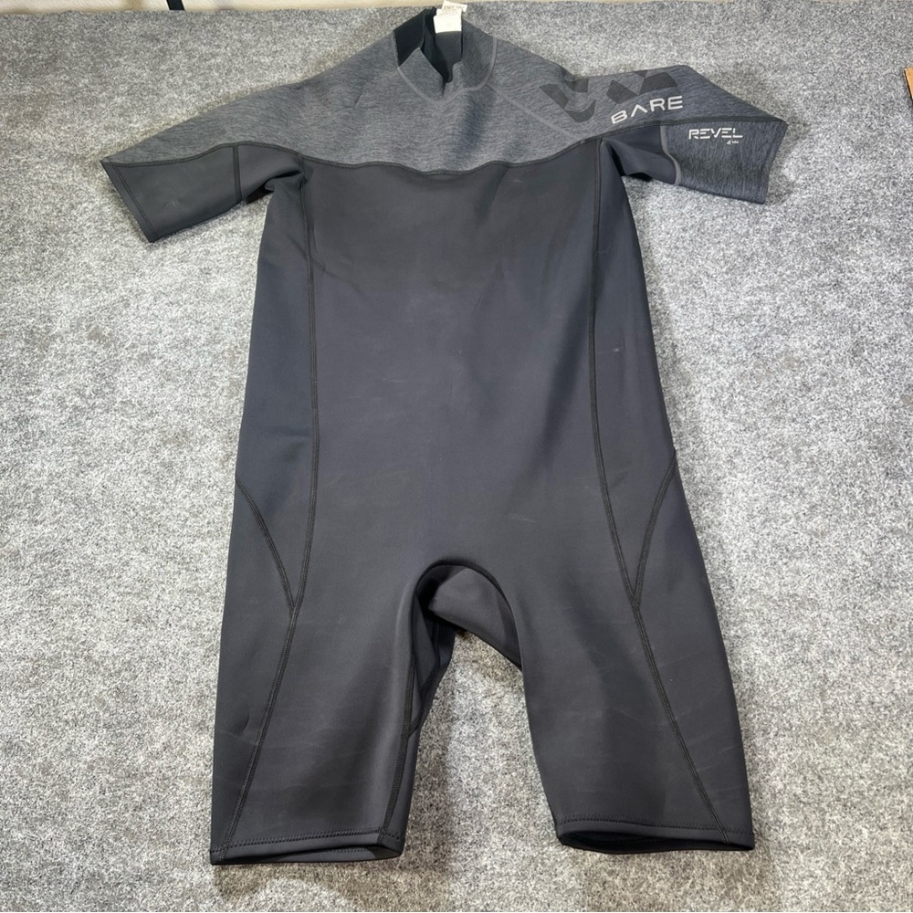 Bare 2mm Revel Shorty Wetsuit Men’s XXL Black Gray Scuba Diving Surfing - Picture 7 of 9